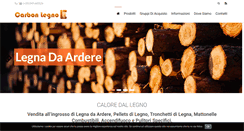 Desktop Screenshot of carbonlegno.it